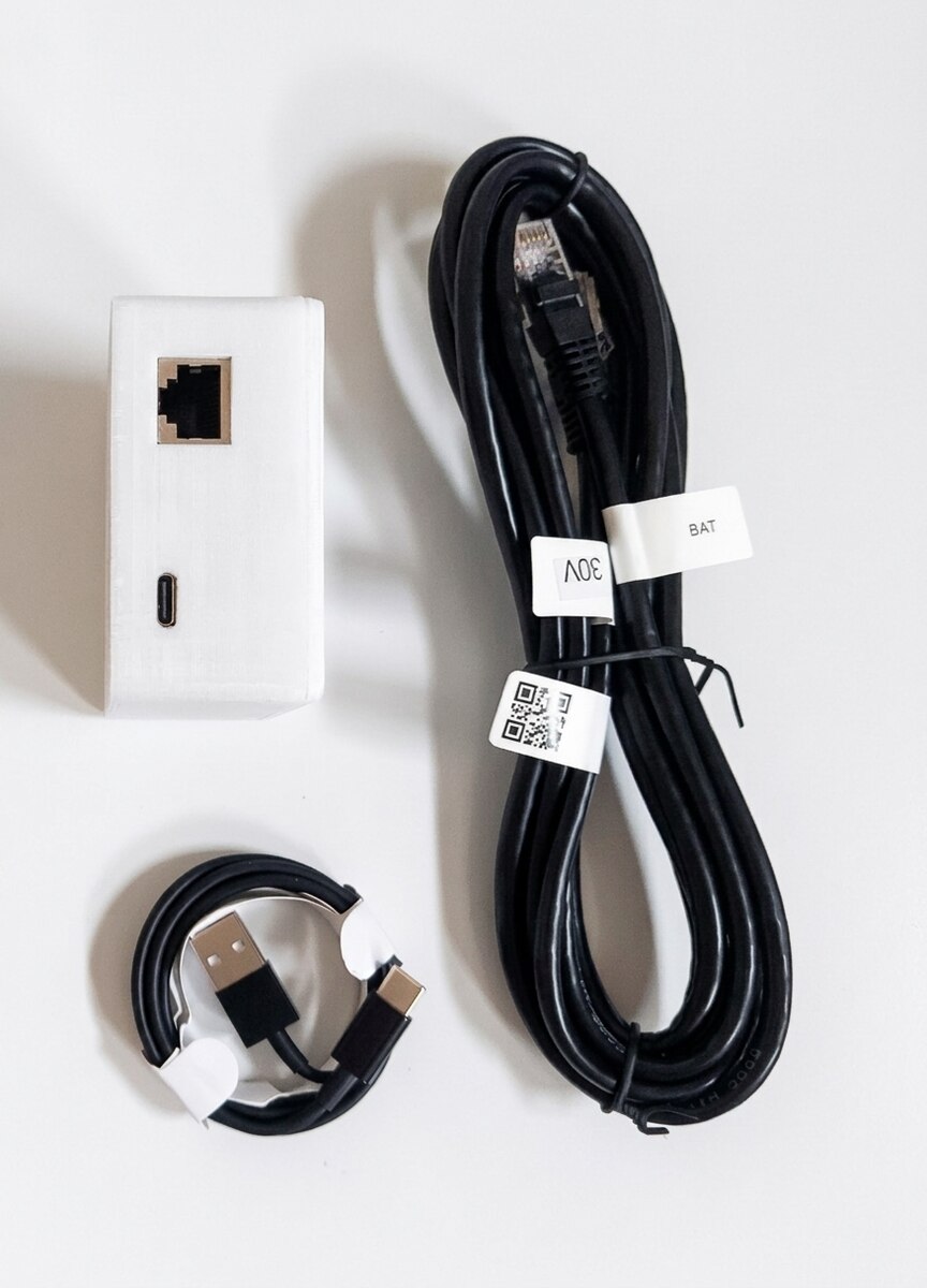 Prise RJ45 RS485 et entrée d’alimentation USB-C du MoniWatt for Seplos